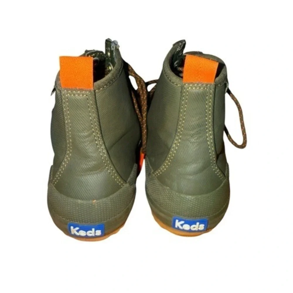 Keds Rain Scout Splash Boots Womens 7 Pre-Owned Ankle Green Water Resistant Lace